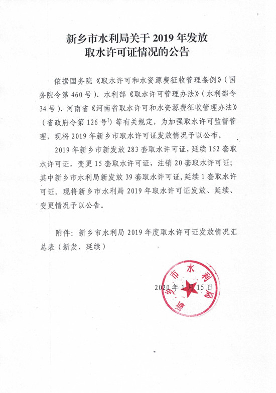 新乡市水利局关于2019年发放取水许可证情况的公告_副本.jpg